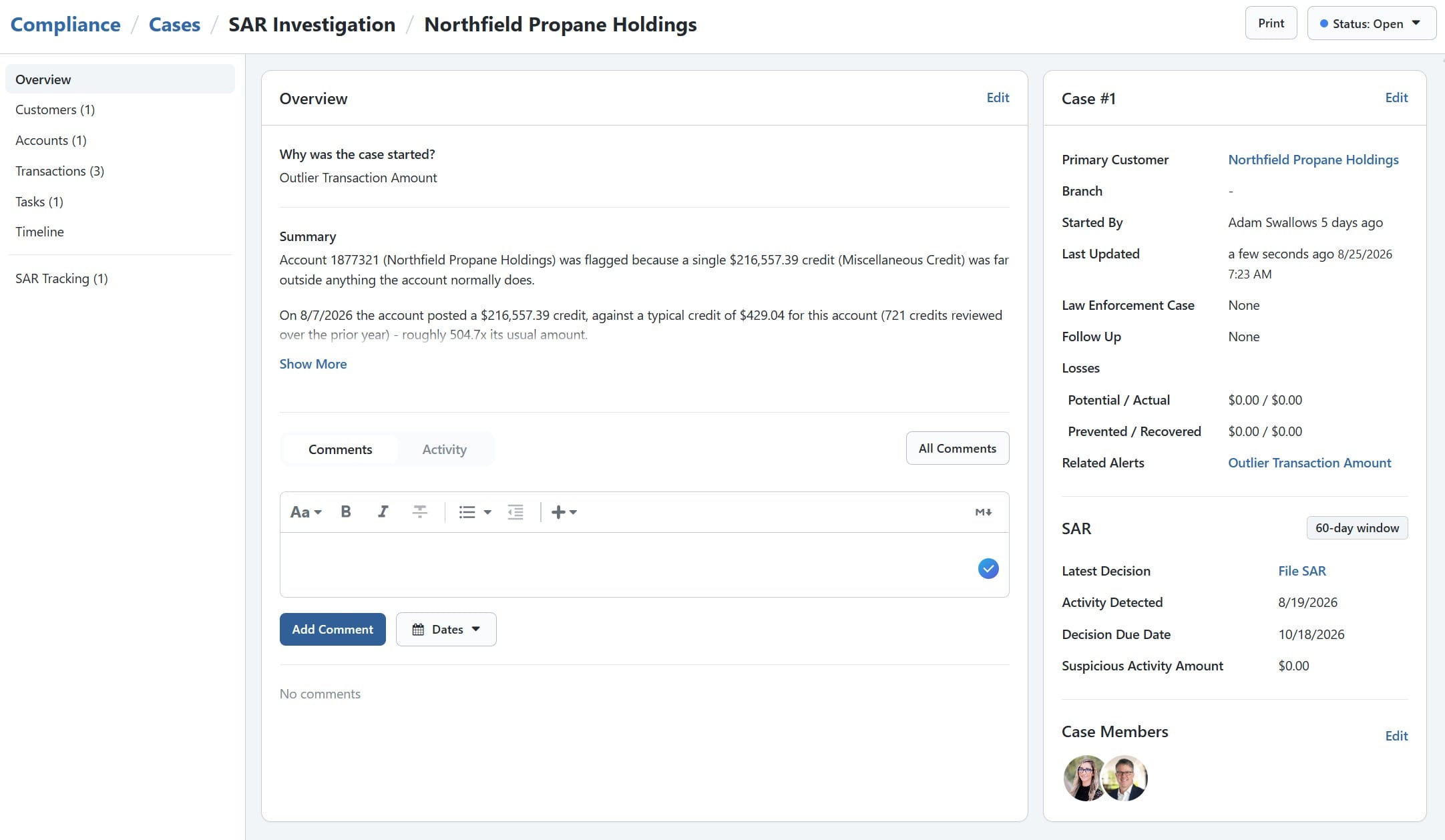BNControl - Compliance - Case Management