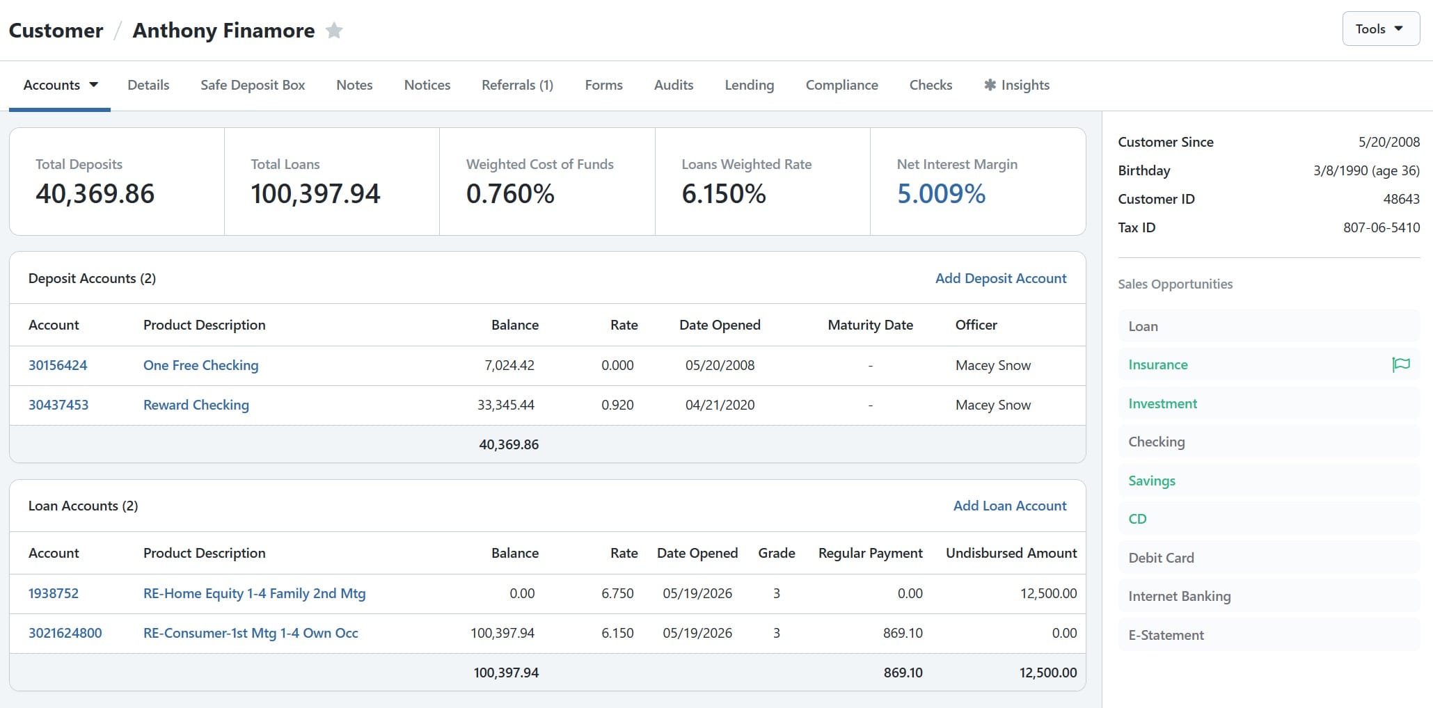 BNControl - CRM - Relationship Profile