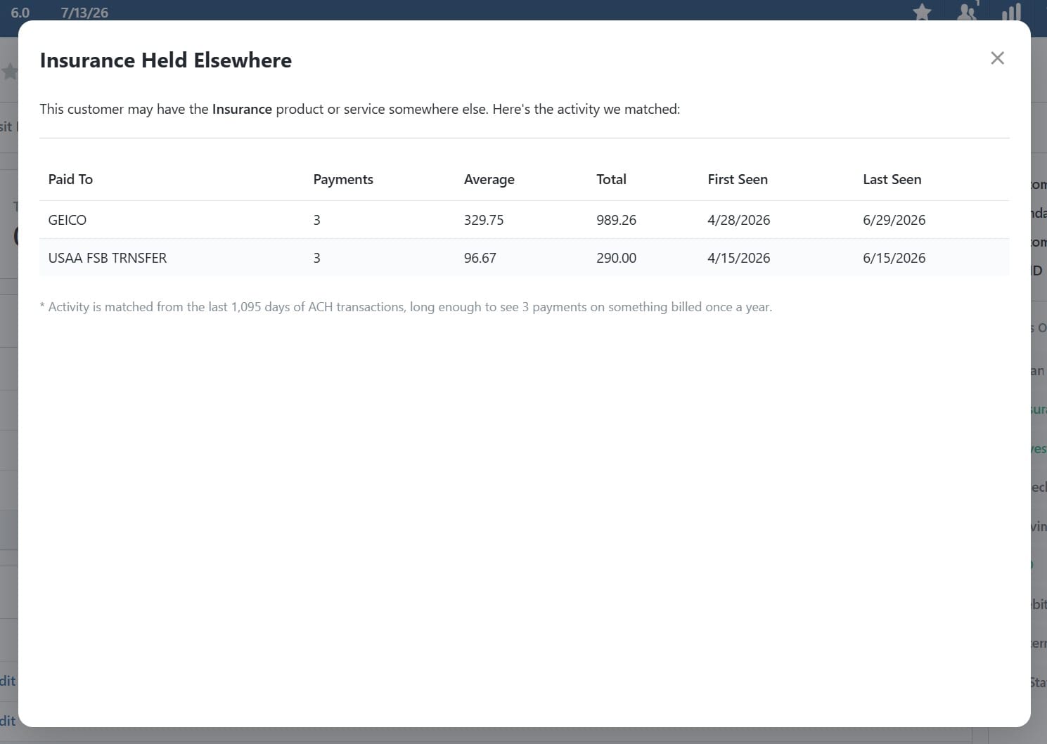 BNControl - CRM - Held Elsewhere Evidence