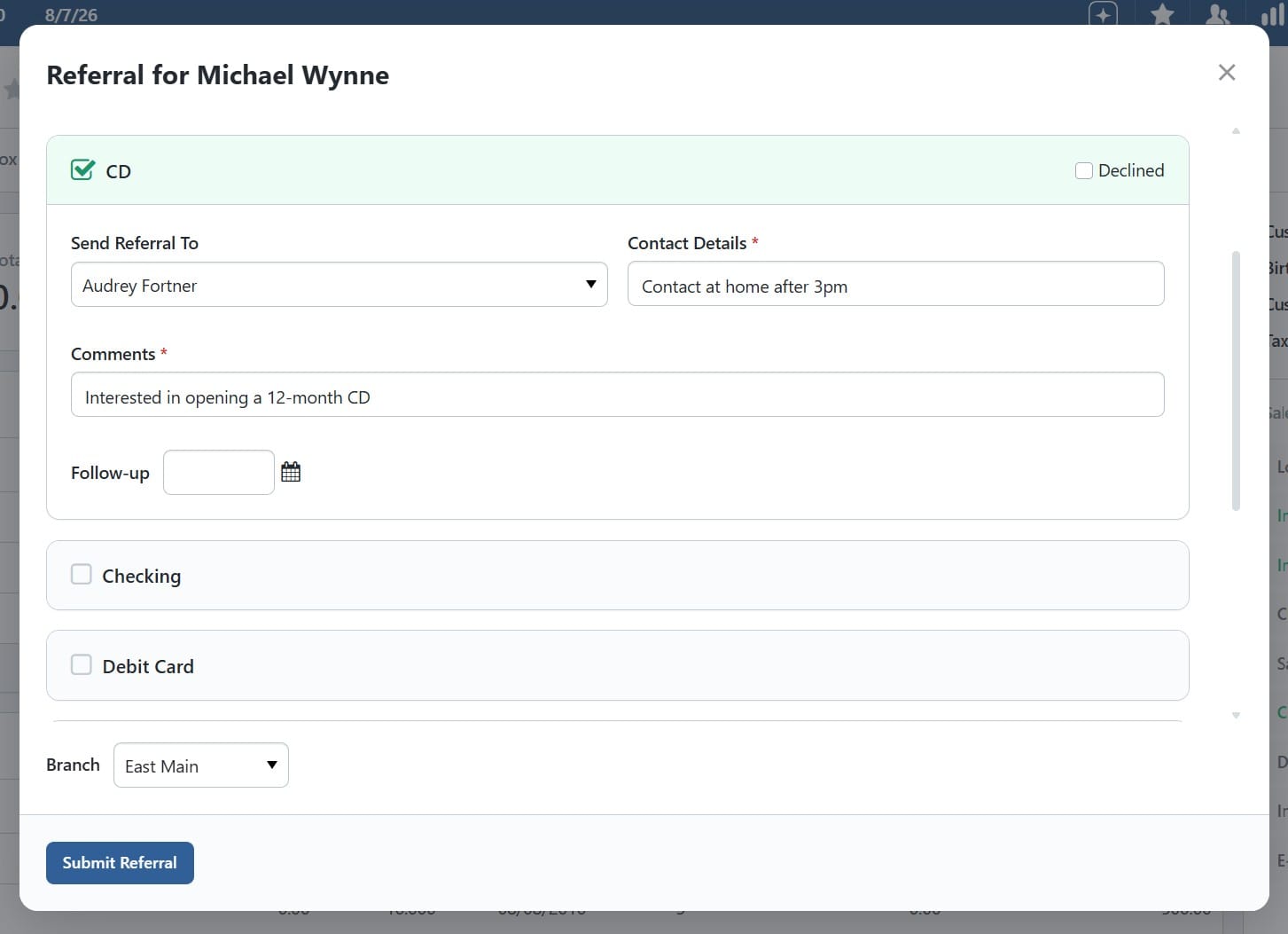 BNControl - CRM - Referral Tracking