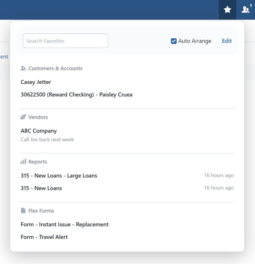 BNControl - Intranet - Favorites